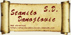 Stanilo Danojlović vizit kartica